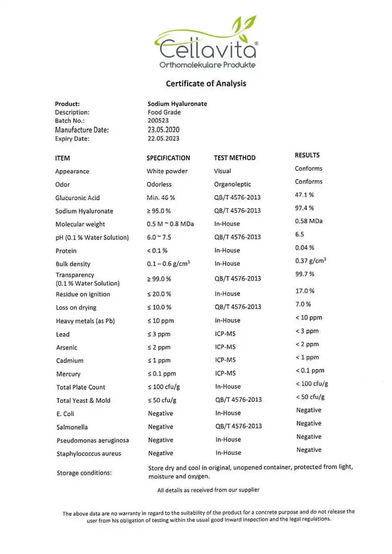 Hyaluronsäure Vita - Kapseln (vegan)