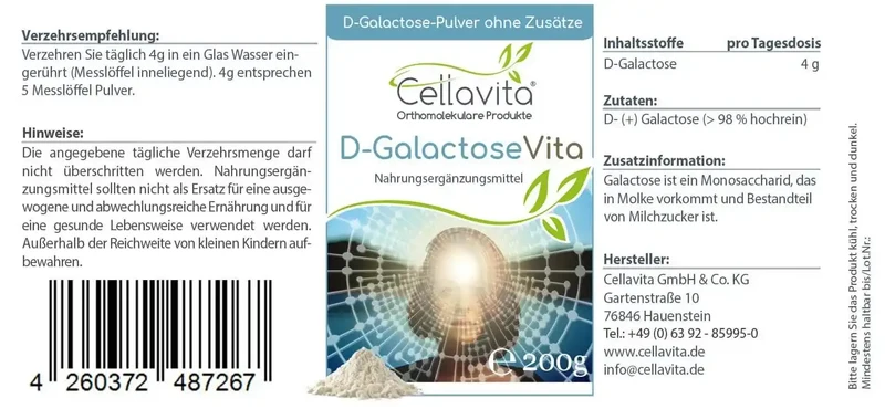 D-Galactose Pulver (Vita)