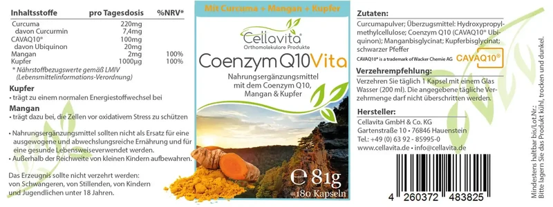 Coenzym Q10 Kapseln (Vita)