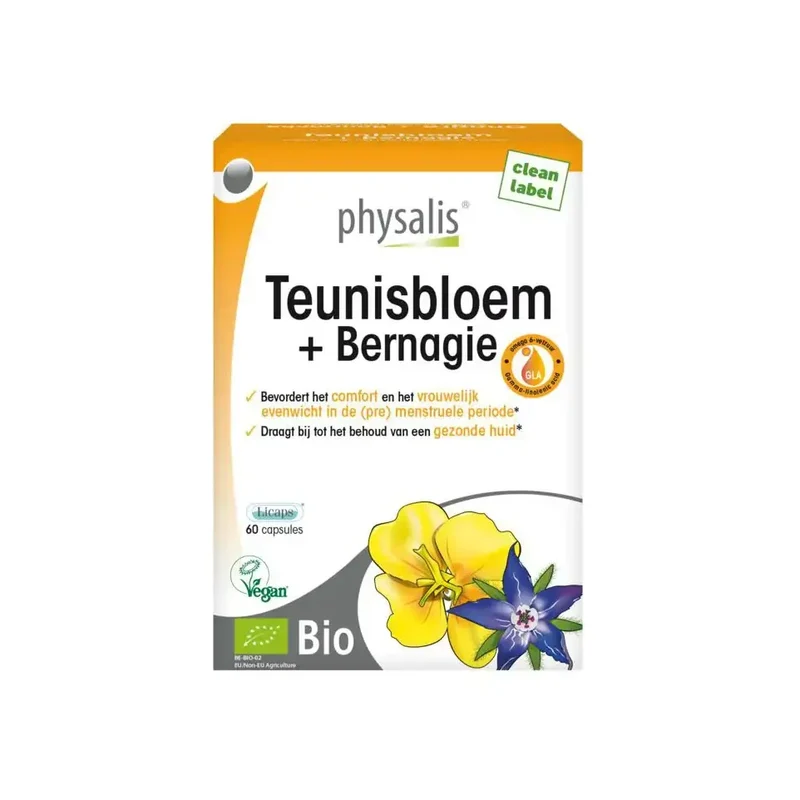Physalis Teunisbloem & bernagie 60 capsules