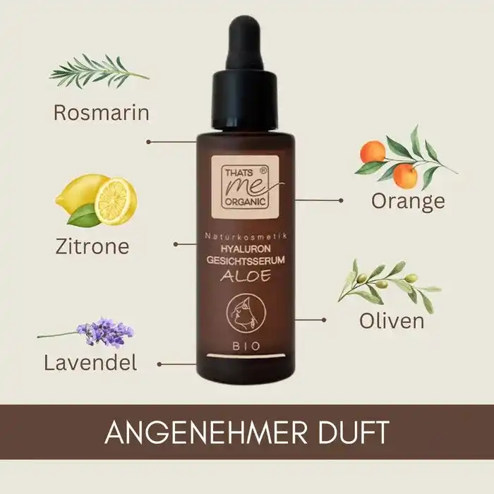 BIO Hyaluron-Gesichtsserum Aloe - Anti Aging - glättend & straffend 30ml vegan