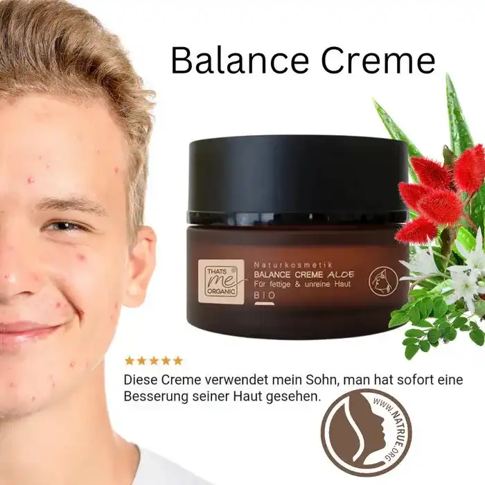 BALANCE-CREME Aloe für fettige & unreine Haut 50ml BIO-Naturkosmetik