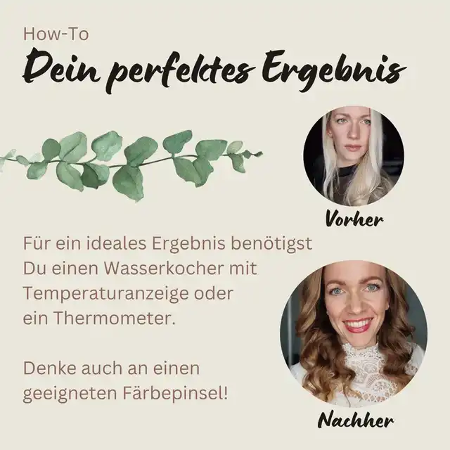 Profi-Pflanzenhaarfarbe warmes Honig-Blond "warm honey blond"
