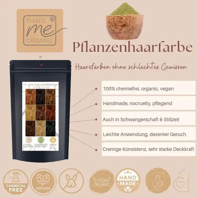 Profi-Pflanzenhaarfarbe warmes Honig-Blond "warm honey blond"