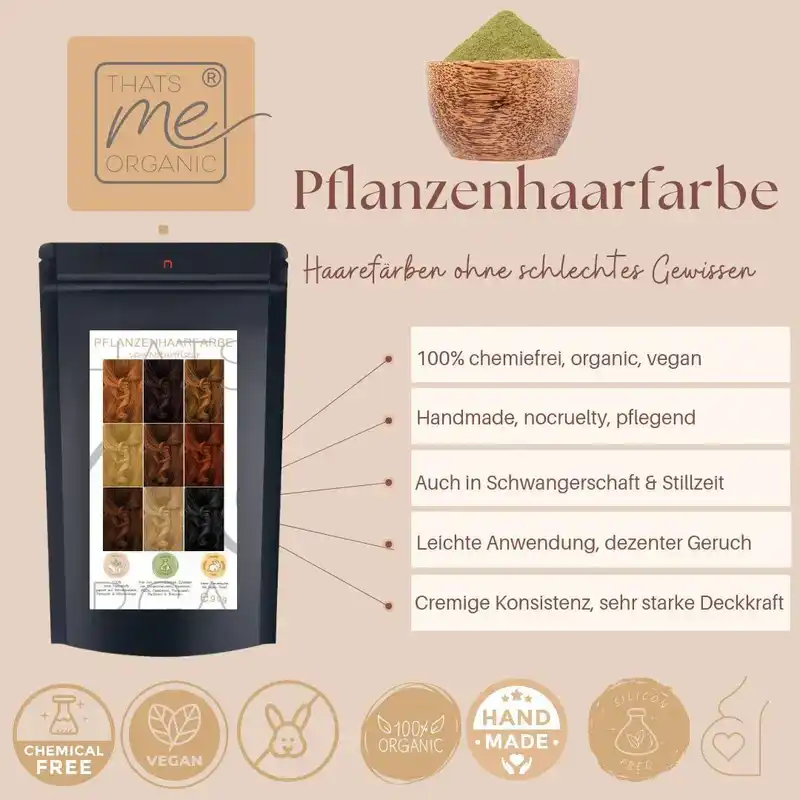 Profi-Pflanzenhaarfarbe warmes Hell-Blond "warm light blond"