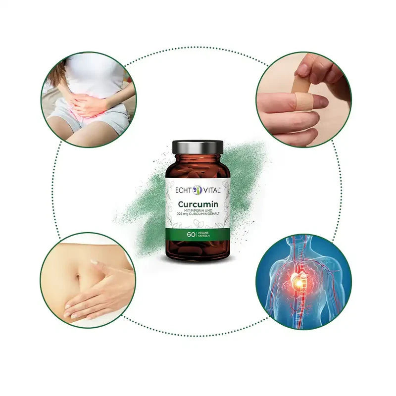 Curcumin - Glas mit 60 Kapseln
