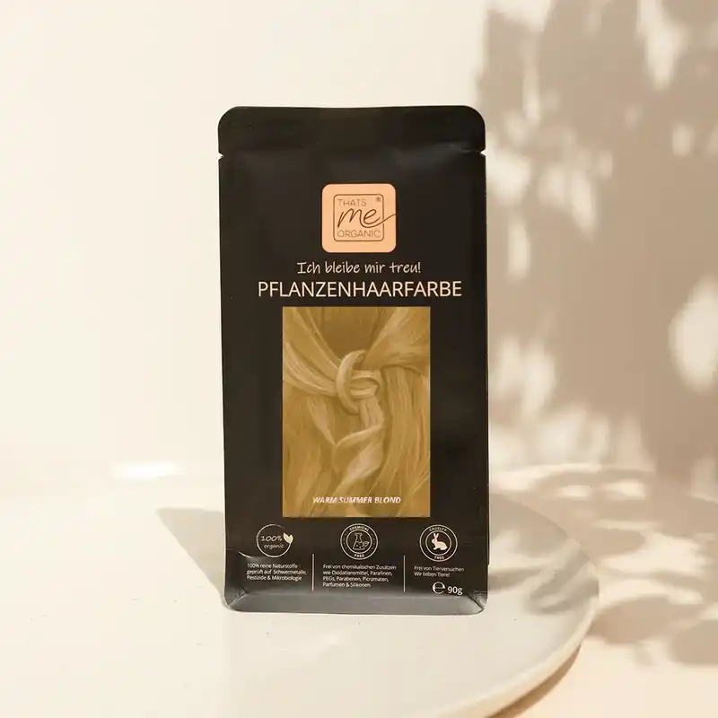 Profi-Pflanzenhaarfarbe SET warmes Sommer-Blond "warm summer blond" - ohne Rotanteil