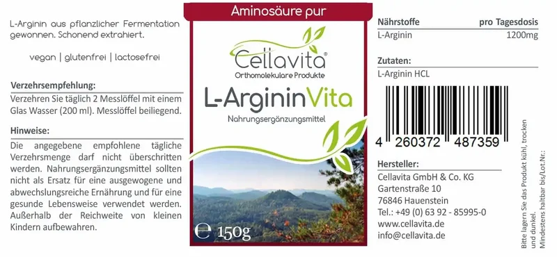 L-Arginin - Pulver