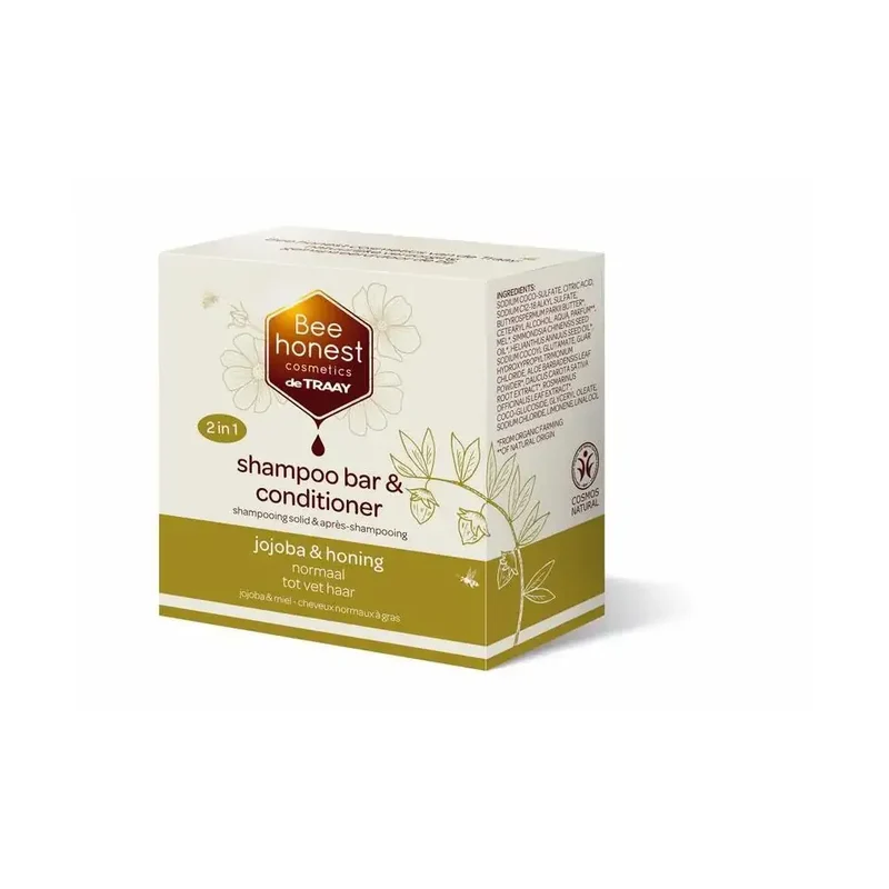 Traay Bee Honest Shampoobar jojoba & honing 80 gram