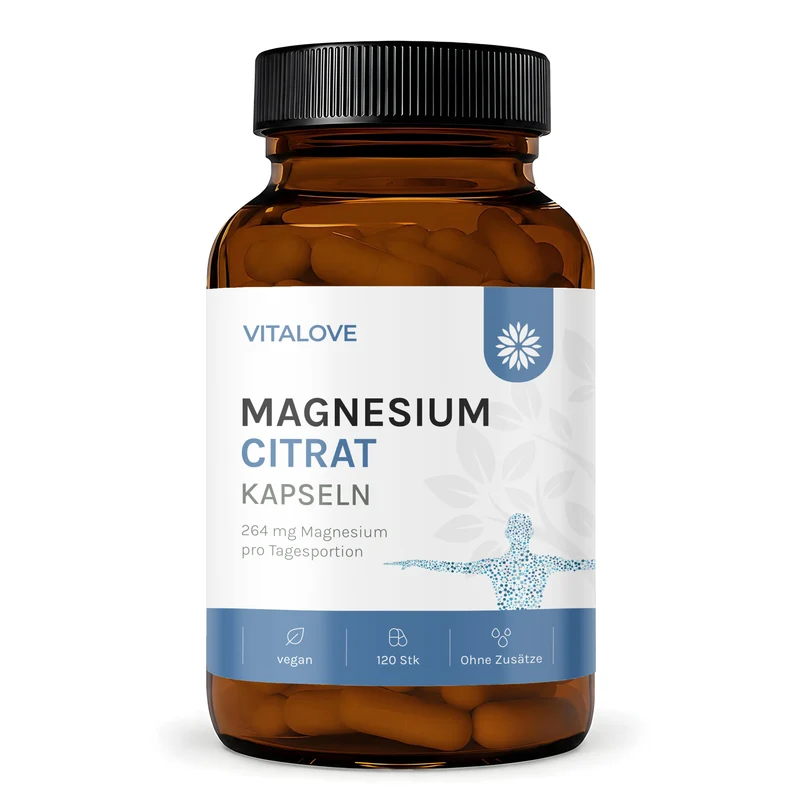 Magnesium Citrat Kapseln – 120 Kapseln