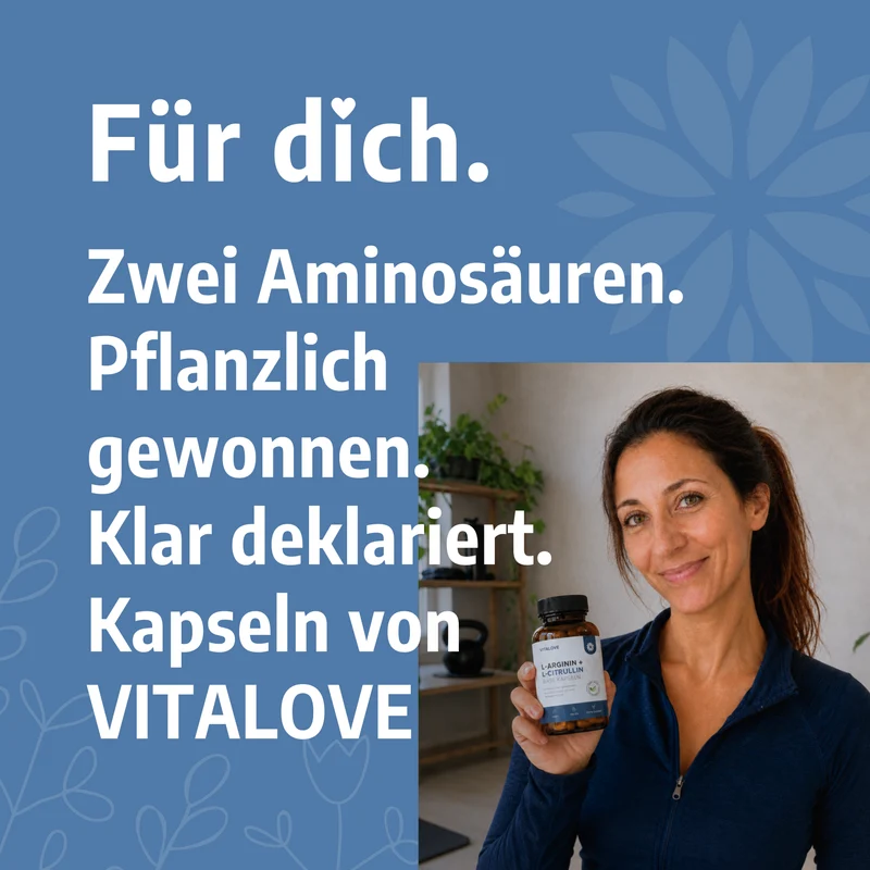 L-Arginin + L-Citrullin Base Kapseln – Maniokwurzel & Wassermelone – 180 Kapseln