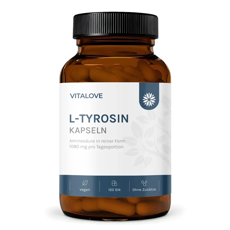 L-Tyrosin Kapseln – reine Form – 120 Kapseln