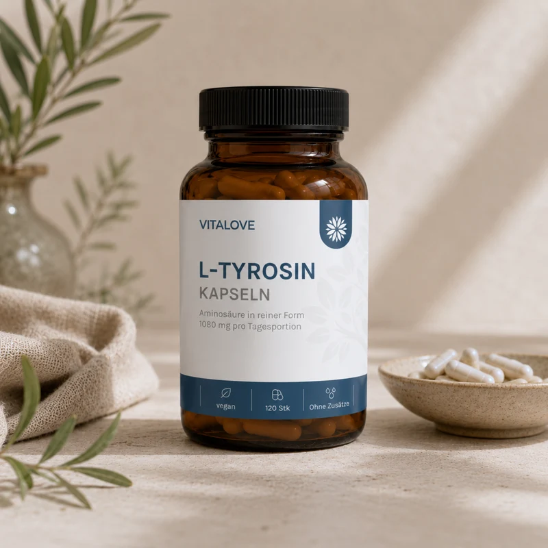 L-Tyrosin Kapseln – reine Form – 120 Kapseln