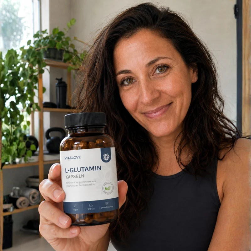 L-Glutamin Kapseln – pflanzliche Fermentation – 120 Kapseln
