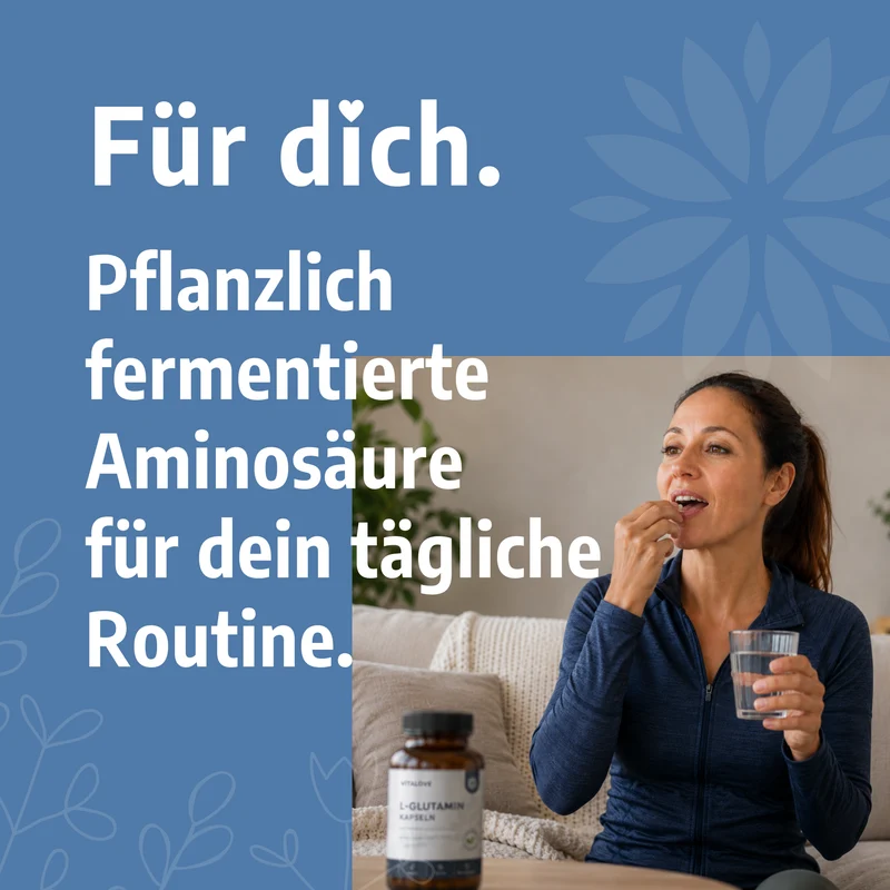 L-Glutamin Kapseln – pflanzliche Fermentation – 120 Kapseln
