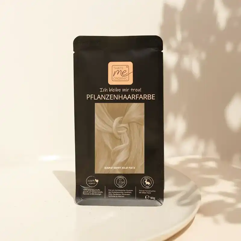 Profi-Pflanzenhaarfarbe farblose warm-schimmernde Volumen-Glanz-Haarpackung "warm shiny hair pack"