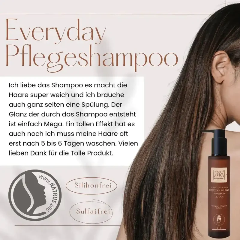 BIO-Pflege-Shampoo "everyday" Aloe 200ml Naturkosmetik sulfatfrei