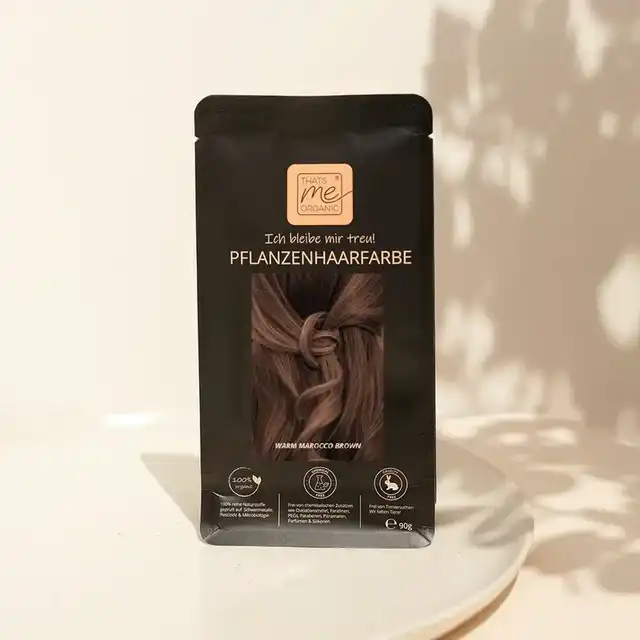 Profi-Pflanzenhaarfarbe warmes Marokko-Braun "warm marocco brown"