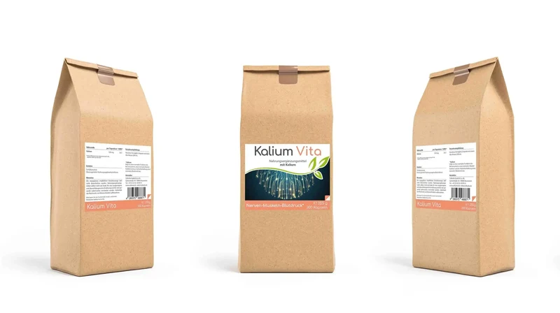 Kalium Kapseln - (Kaliumcitrat) 530 mg pro Tagesdosis (Nerven-Muskeln-Blutdruck)