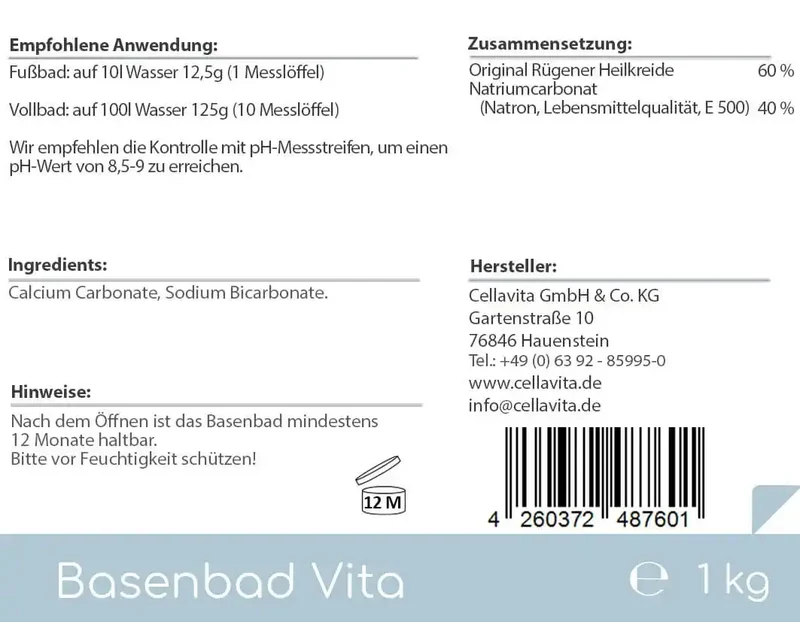Basenbad Vita 1000 g