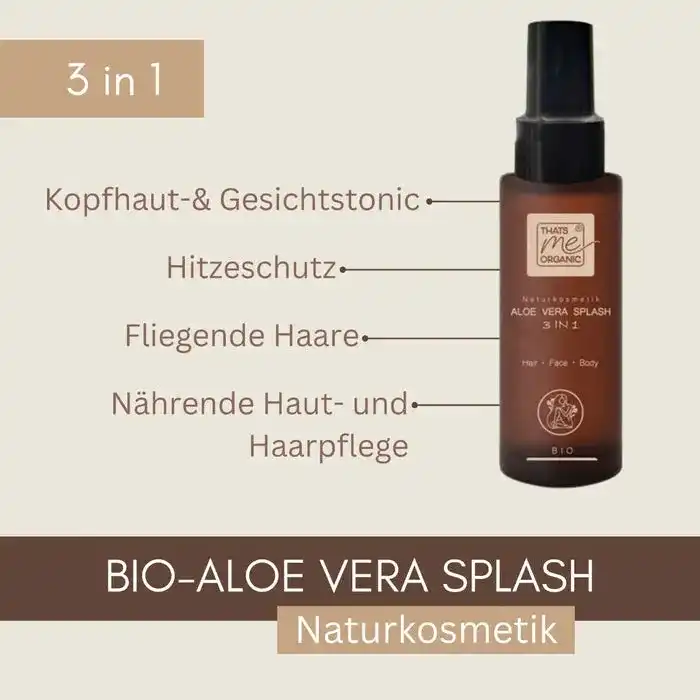 BIO-Aloe Vera Splash 3in1 Hair-Face-Body 100ml Naturkosmetik