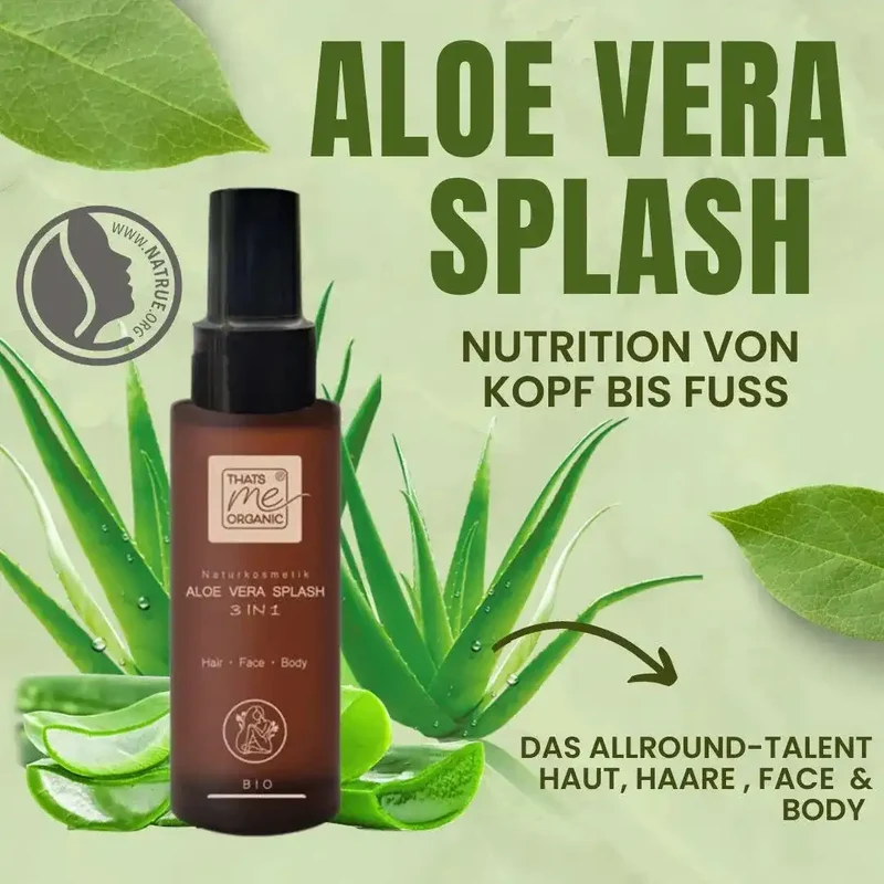 BIO-Aloe Vera Splash 3in1 Hair-Face-Body 100ml Naturkosmetik