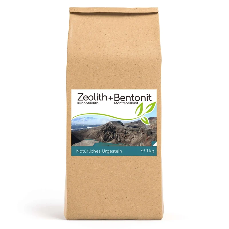 Premium Zeolith + Bentonit 1kg Pulver (Vorratsbeutel)