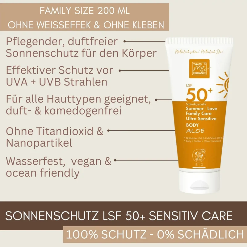 Bio Sonnencreme Body (LSF 50+) - 200ml