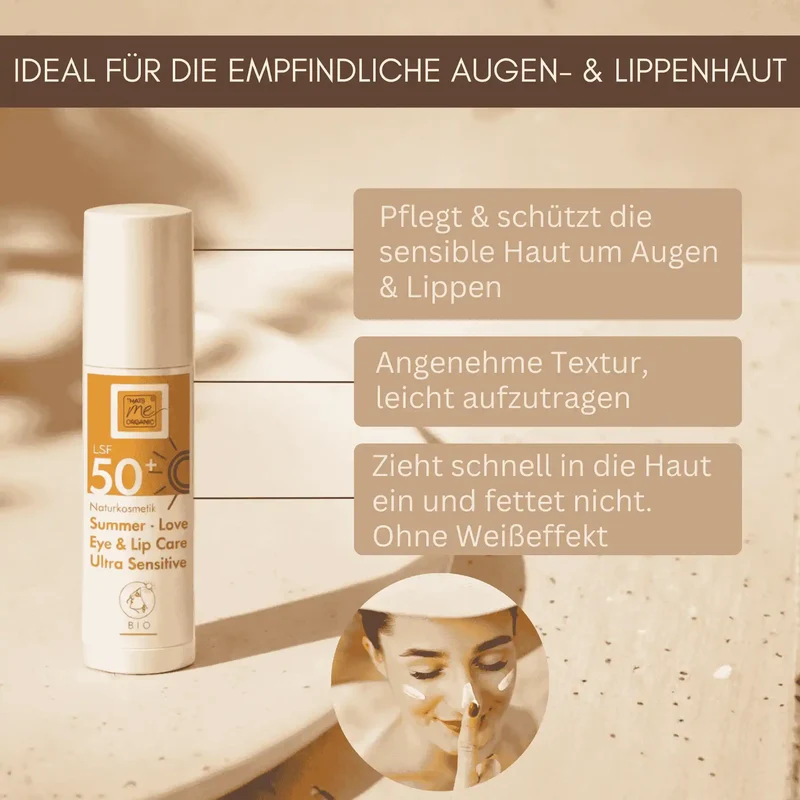 Bio Augen & Lippenpflege (LSF 50+) - 15ml