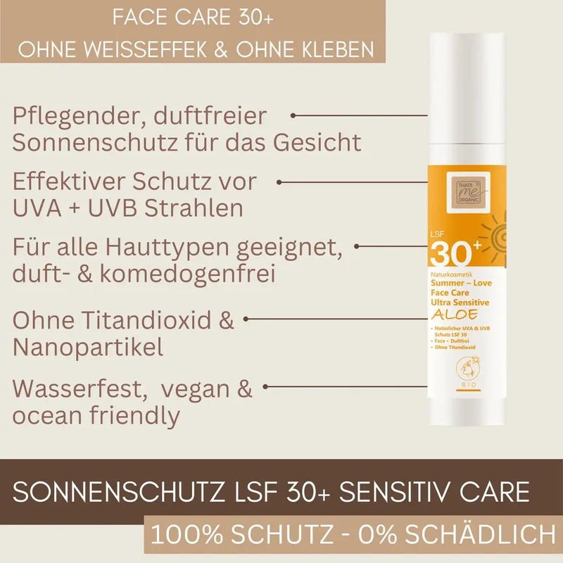 Bio Sonnencreme Gesicht (LSF 30+) - 50ml
