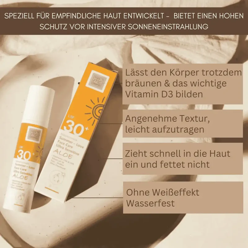 Bio Sonnencreme Gesicht (LSF 30+) - 50ml