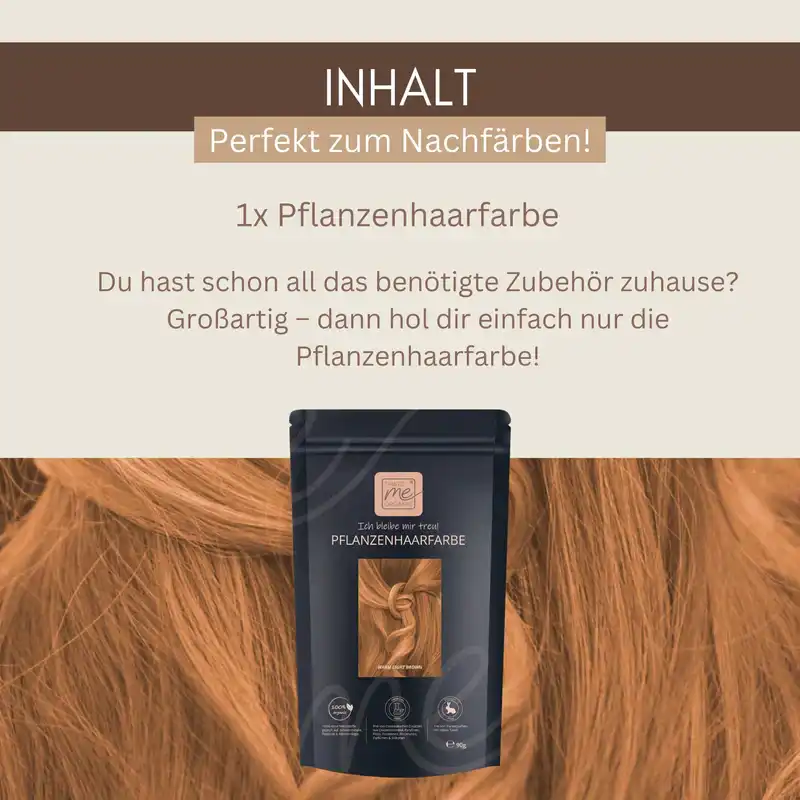 Profi-Pflanzenhaarfarbe warmes Hell-Braun "warm light brown"