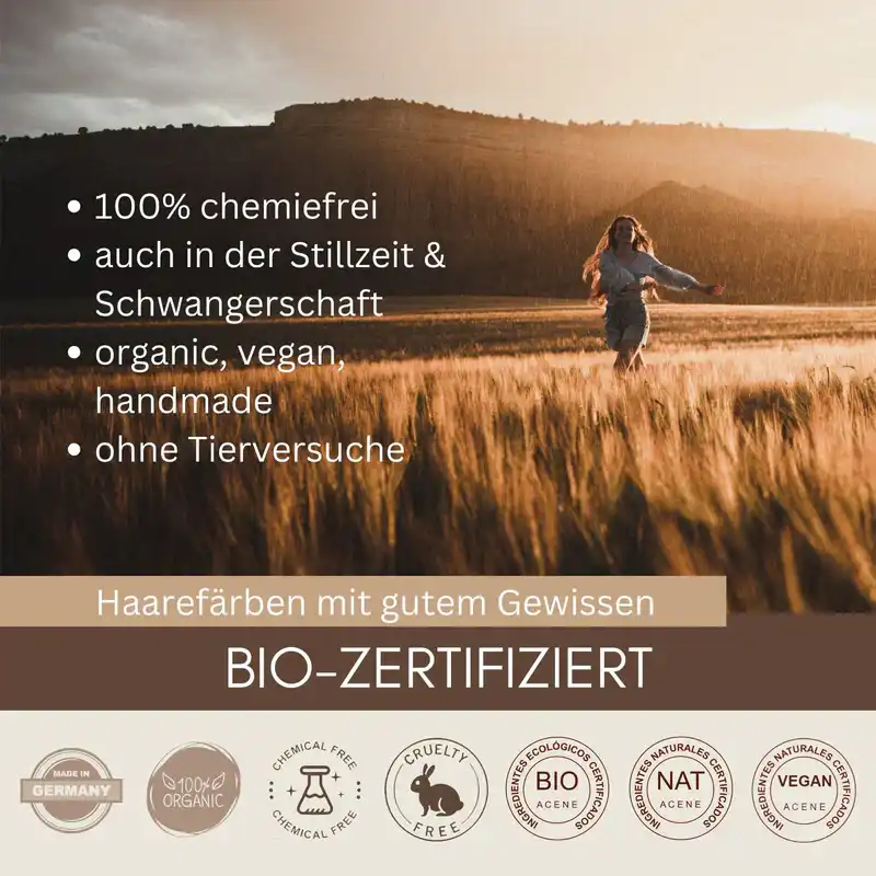Profi-Pflanzenhaarfarbe kühles dunkles Braun "cool deep brown"