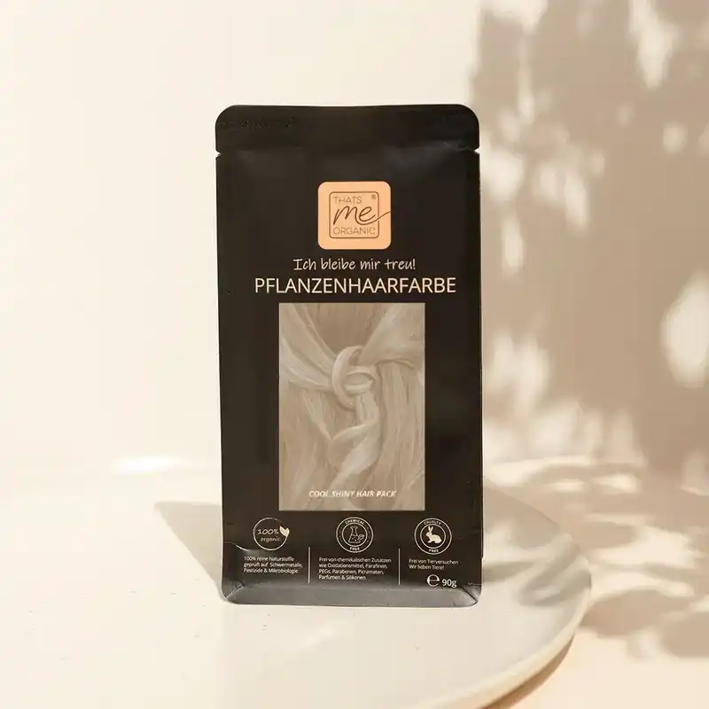 Profi-Pflanzenhaarfarbe kühle farblose Volumen-Glanz-Haarpackung "cool shiny hair pack"
