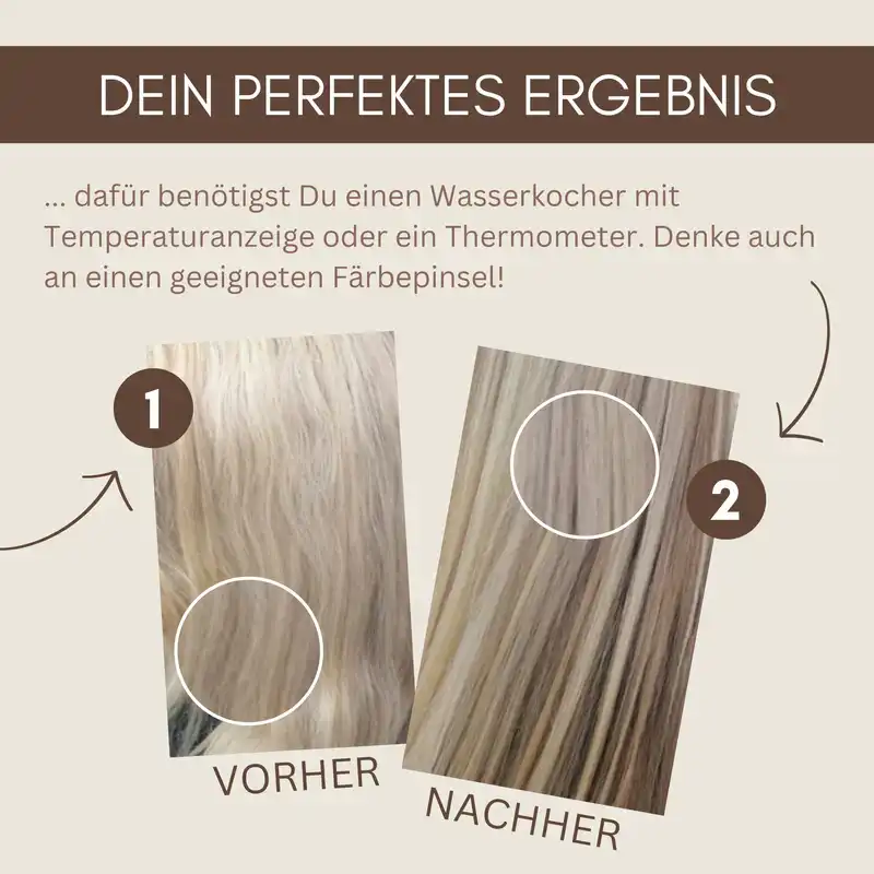 Profi-Pflanzenhaarfarbe kühle farblose Volumen-Glanz-Haarpackung "cool shiny hair pack"