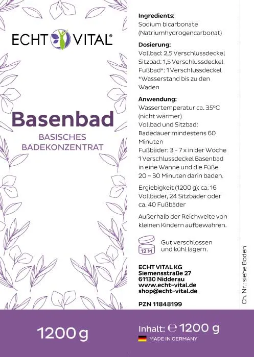 ECHT VITAL BASENBAD - 1 Dose mit 1200 g