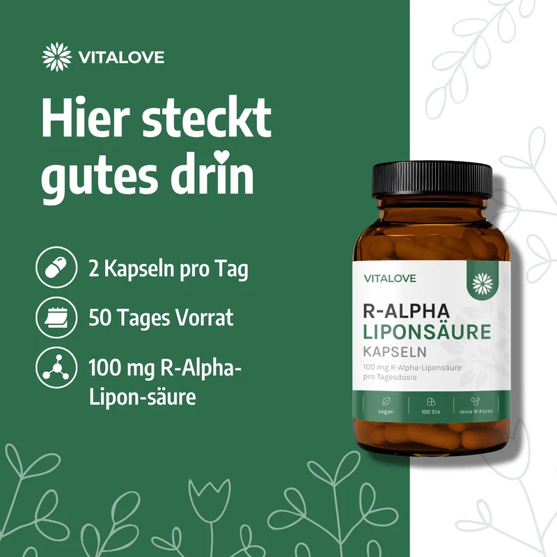 R-Alpha-Liponsäure Kapseln – 100 Kapseln