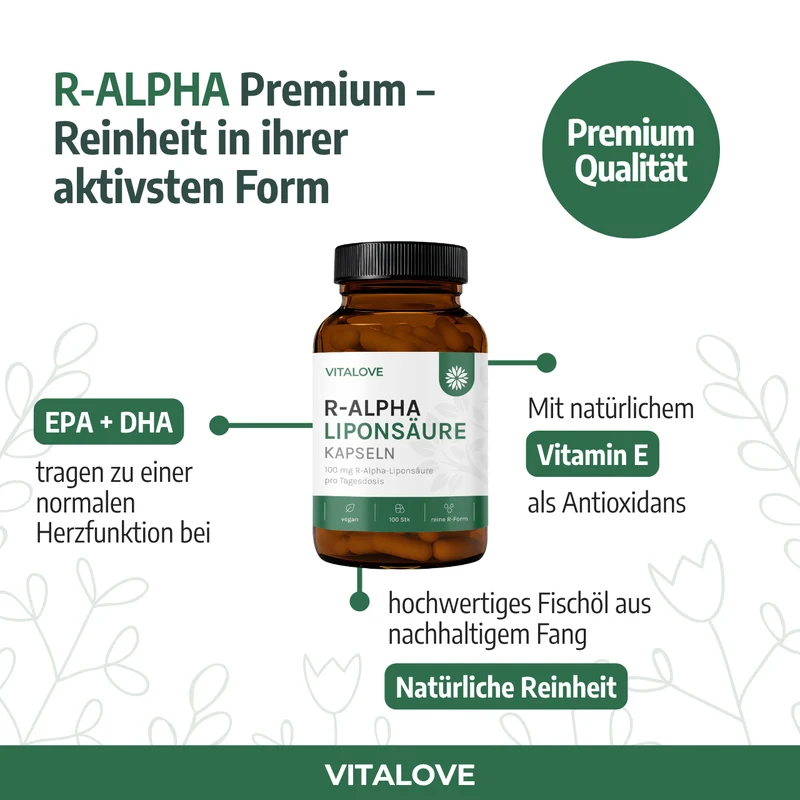 R-Alpha-Liponsäure Kapseln – 100 Kapseln