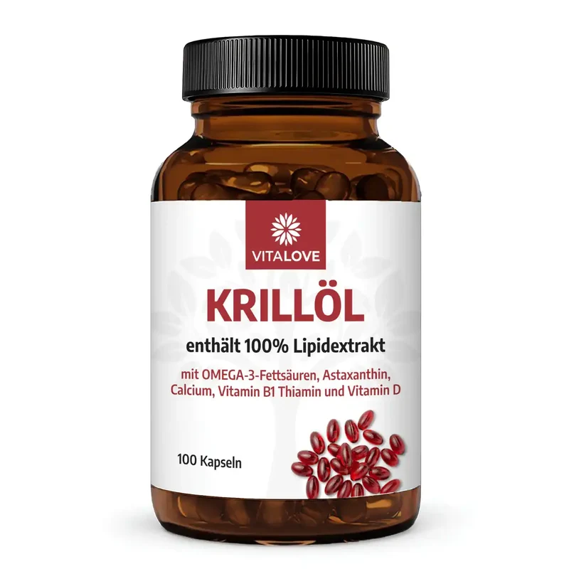 Krillöl Softgelkapseln (100% Lipidextrakt) – 100 Softgelkapseln