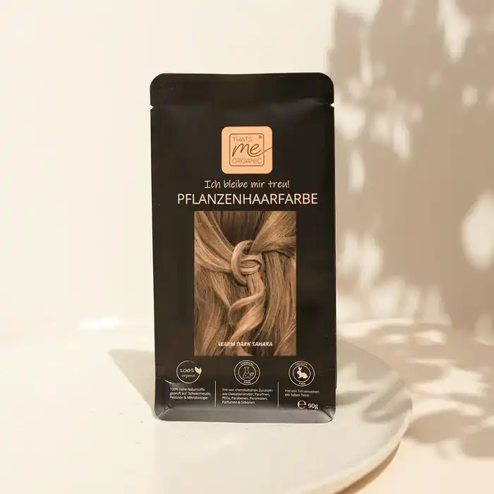 Profi-Pflanzenhaarfarbe SET "warmes dunkles Sahara Blond - warm dark Sahara blond"