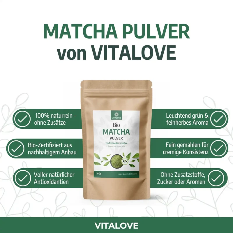 Bio Matcha Pulver (traditioneller Grüntee)