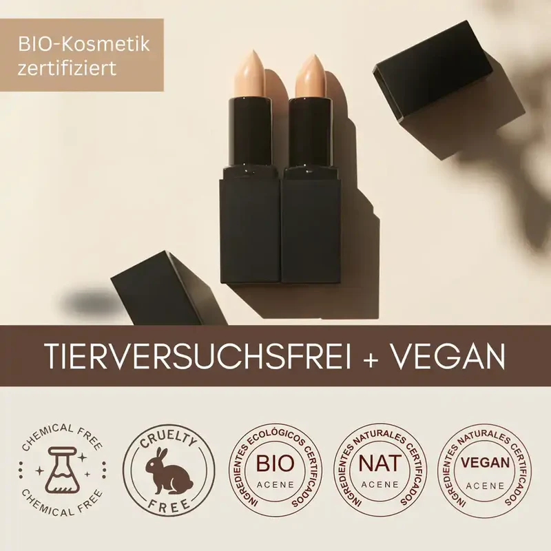 Bio-Concealer | natürlich, vegan + effektiv – für Makellose Haut in 2 Nuancen
