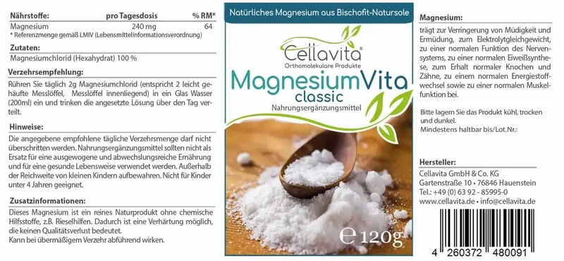 Magnesium (Classic) - Pulver (Vegan)